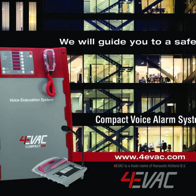 4EVAC Compact - voice alarm and indicating equipment