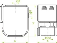 OZ/OZO Riputusklamber 6kg/m E90 pakend 50 tk BAKS