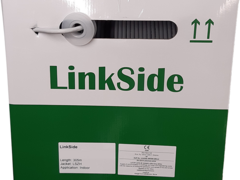 LinkSide 490314 - F/UTP, CAT6, indoor, 23AWG(0.565mm) CU 4P, LSZH RAL7035, B2ca-s1a,d1,a1, Wooden drum 305m