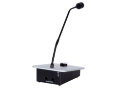Mikrofon SPIKA EM-1, evakuatsiooni mikrofon, 1 seadistatav tsoon, programmeerimine läbi paneeli, LED indikaator liini ja süsteemi staatusele, toide 24VDC komplektis..