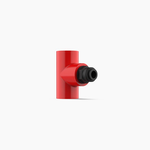 ABS 25/21mm capillary "T", red, plastic
