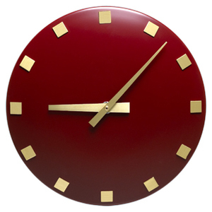 Decorative Clock Type D, Ø300, Brown, Impulse