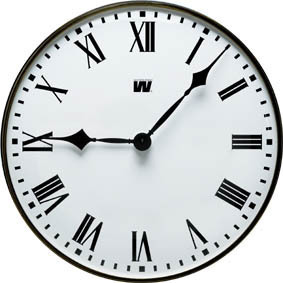 Decorative Clock Type K, Ø300, Black, Impulse