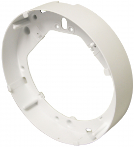 Bracket for double sided mounting Ø300, with white mounting plate and arm in aluminum