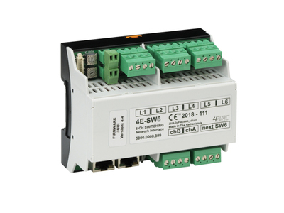 Remote Controlled Zone Extender Module for additional 6-sub-zones, dual source path A&B; - DIN-RAIL; EN54