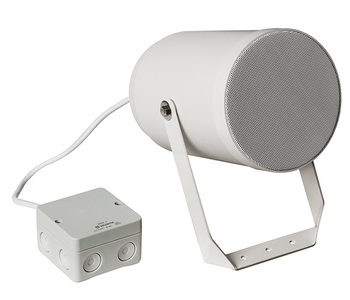Bi-directional speaker, 10 watts, ABS, RAL9016, with thermal fuse and ceramic block, certified EN 54-24, BS 5839 compliant, IP56, 1438-CPR-0388, DA-P 10-260/T-EN54