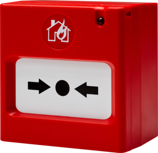Wireless fire alarm manual call point, type A, compatible with Natron Gateway WE-A and Natron Gateway WE-C, Battery life up to 10 years