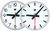 NTP Clocks, in-/outdoor, alu (RAL 7037), sec, 230 VAC, HH:MM:SS, A, Ø400, Single sided