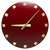 Decorative Clock Type D, Ø300, Red, Quartz