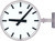 Slave Clock, alu, HH:MM, A, Ø400, Double sided. Wall- or ceiling mounting to be stated at order