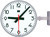 NTP Clock, in-/outdoor, alu (RAL 7037), sec, PoE, HH:MM:SS, A, Ø400, Double sided. Wall- or ceiling mounting to be stated at order