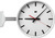 NTP Clock, plastic, sweep. sec, PoE, HH:MM:SS, A, Ø300, White, Double sided. Wall- or ceiling mounting to be stated at order