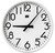 Decorative Clock Optic, Ø400, White, Quartz