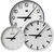 Slave Clock, plastic, HH:MM, A, Ø230, White, Single sided