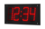 Digital IR clock RGB.HH:MM display, 10cm digit height, red diode,IP66