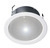 Ceiling speaker, 6 watts, RAL 9010, metal, with thermal fuse, ceramic block and strobe light, firedome, certified EN 54-24, BS 5839 compliant, IP21C, 1438-CPR-0233, DL 06-165/T-EN54 STR