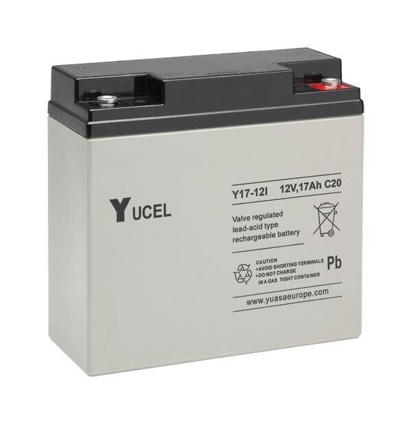 Yuasa aku 17Ah, 12V, YUCEL 17-12I BATTERY, 5,3 kg (Tehase kastis 4tk)