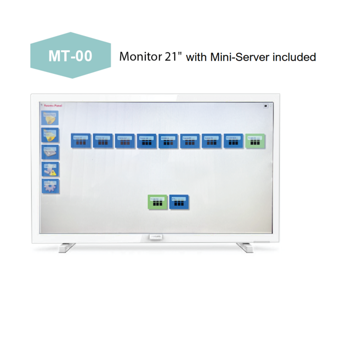 Õeterminal puuteekraan 21" monitor/PC mini server IP Alech
