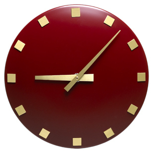 Decorative Clock Type D, Ø300, Brown, Quartz