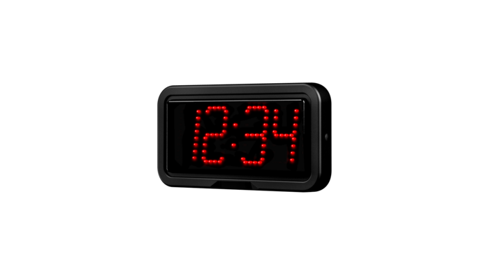 Digital NTP clock RGB.HH:MM display, 27cm digit height, red diode,IP67