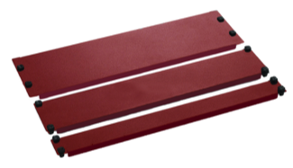 BLINDPANEL, 3U - package of 10PCS - 19-INCH rackmount blindpanel incl. fixing screws. 1HU, 1.2mm, RAL3011 - PACKAGE OF 10 PCS.