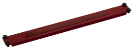 VENTILATIONPANEL, 1U - package of 10PCS - 19-INCH rackmount ventilationpanel incl. fixing screws. 1HU, 1.2mm, RAL3011 - PACKAGE OF 10 PCS