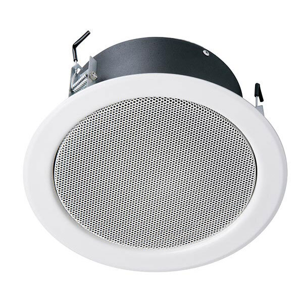 Süviskõlar 100V, ümar, 6W, valge RAL9010, 1W/1m=92dB, 84Hz-16,3kHz, 180x110mm, IP55, EN54, DL 06-130/T-EN54