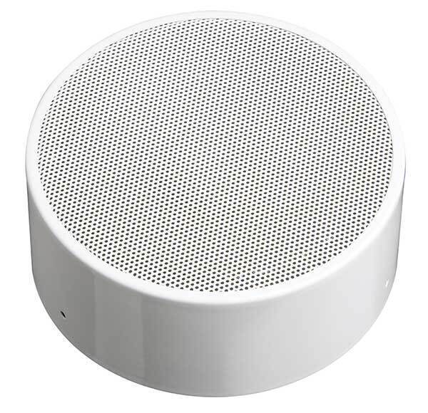Ceiling speaker, surface-mounted version, 10 watts,  RAL 9010, metal, with thermal fuse, ceramic block, certified EN 54-24,  BS 5839 compliant, IP21C, 1438/CPD/0232, DL-A 10-200/T-EN54