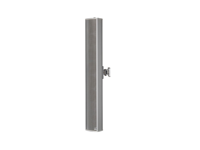 Sound column outdoor, incl. swivel bracket, 30 watts, RAL 9006, aluminium, with thermal fuse and ceramic block, certified EN 54-24, BS 5839 compliant, IP66, 1438/CPD/0315, TS-C 30-700/T-EN54