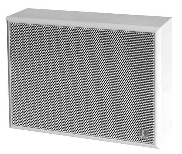 Wall speaker, soft-line, 10 watts, MDF, white, with thermal fuse and ceramic block, certified EN 54-24, BS 5839 compliant, IP54, 1438-CPR-0231, WA 10-165/T-EN54