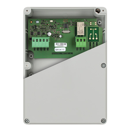 Addressablemonitored output module for connecting of conventional sounders, build in isolator, IP65 box,