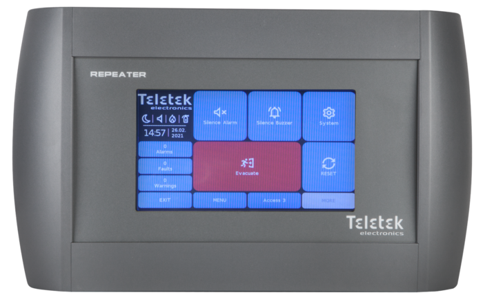 Analoog-adresseeritav korduspaneel TFT IRIS/SIMPO värvi ekraan RS485 LAN 24VDC/300mA