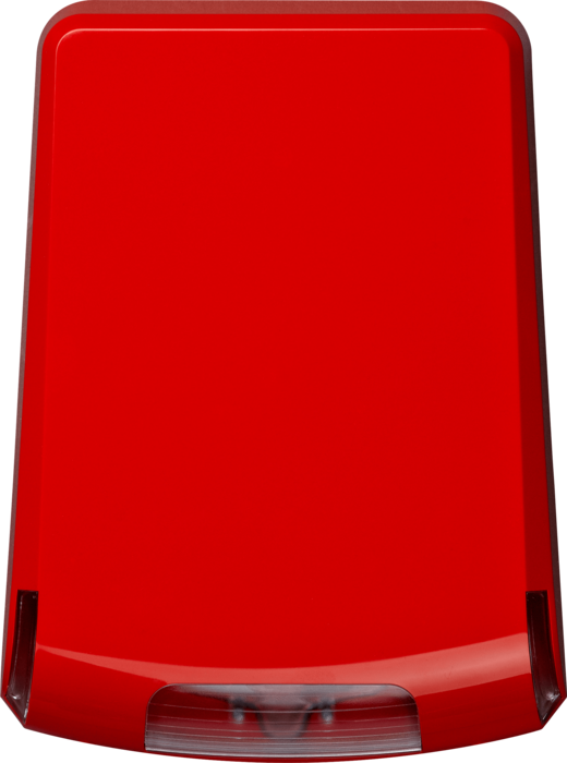 SF 300 Outdoor fire alarm piezo siren with strobe; wide plastic cover, suitable for logo sticker