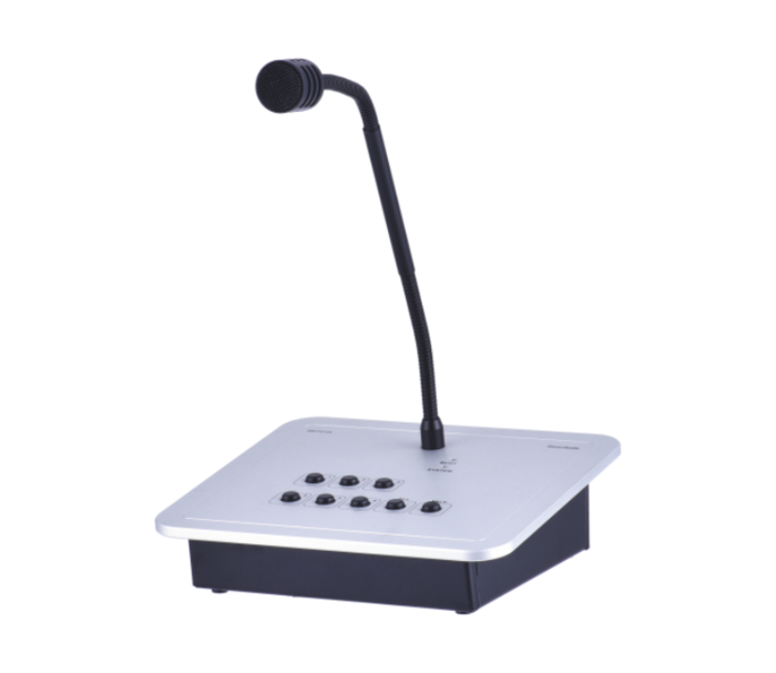 Mikrofon SPIKA RM-7, 7 seadistatavat tsoon, programmeerimine läbi paneeli, LED indikaator liini ja süsteemi staatusele, toide 24VDC komplektis..