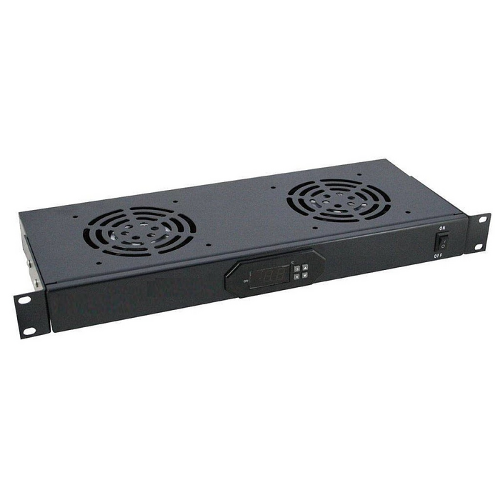 1U digital temp. unit with 2 cooling fan 483x170*44mm, LinkSide