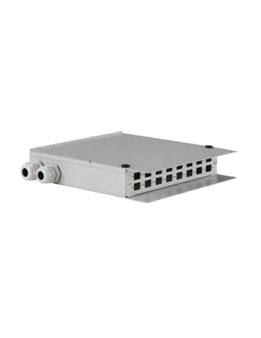 LinkSide FO 16-portine SC simplex wallbox, metal