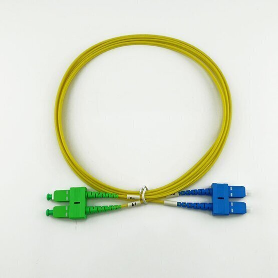 LinkSide patch cable single mode SC APC - SC UPC duplex 2.0mm*2 PVC 1m