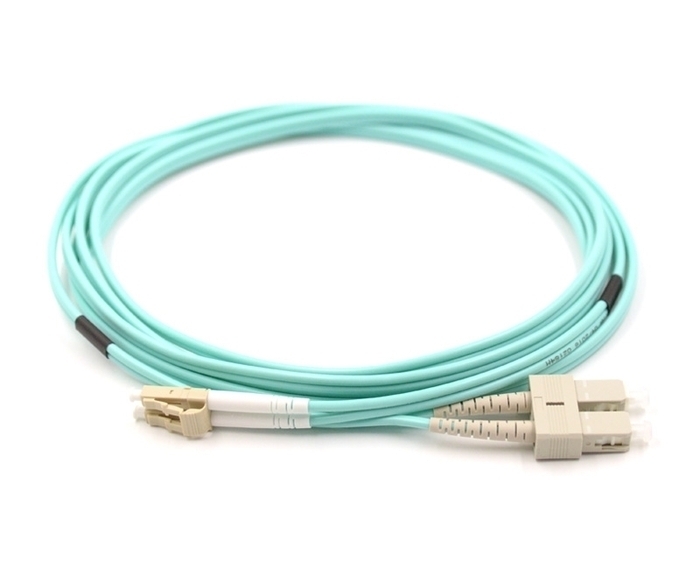 LinkSide patch cable multimode OM3 SC UPC - LC UPC duplex 2.0mm*2 PVC 1m