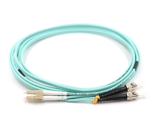 LinkSide patch cable multimode OM3 LC UPC - ST UPC duplex 2.0mm*2 PVC 2m